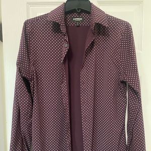 EXPRESS Slim Button Down Long Sleeve Shirt